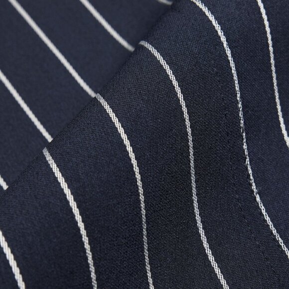 Babaton Aritzia New Kahlo Pin Stripe Navy Blue Robe Sz XS - Picture 4 of 16